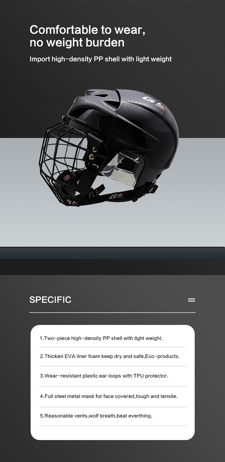 Casco de hockey sobre hielo GY-PH9000-C2