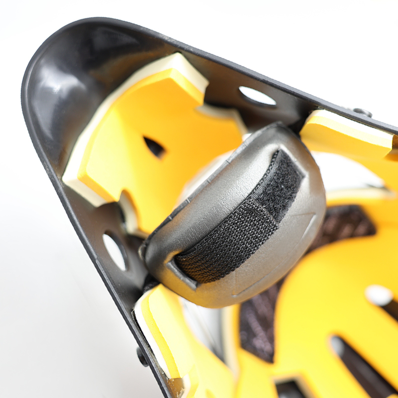 Casco de portero de hockey sobre hielo protector de seguridad de acero blanco