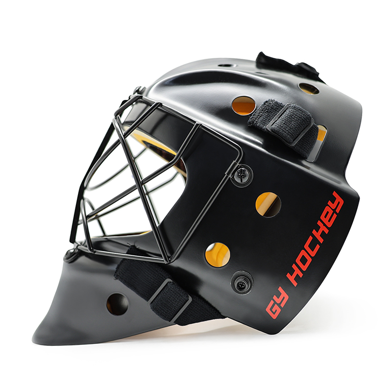 Casco de portero de hockey de campo personalizado de acero inoxidable