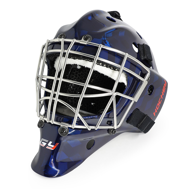 Casco de portero de hockey de hielo de hicaje de hielo de adultos con línea de hielo personalizada para adultos