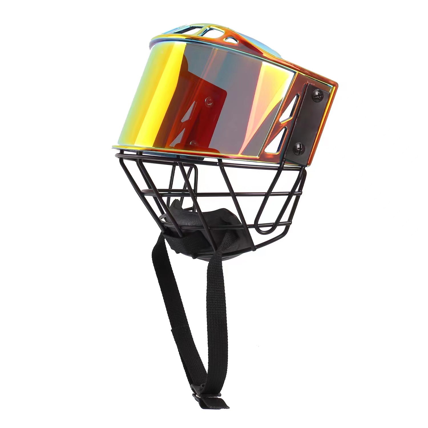 Jaula roja de alta resistencia para casco de hockey sobre hielo para jugador de hockey