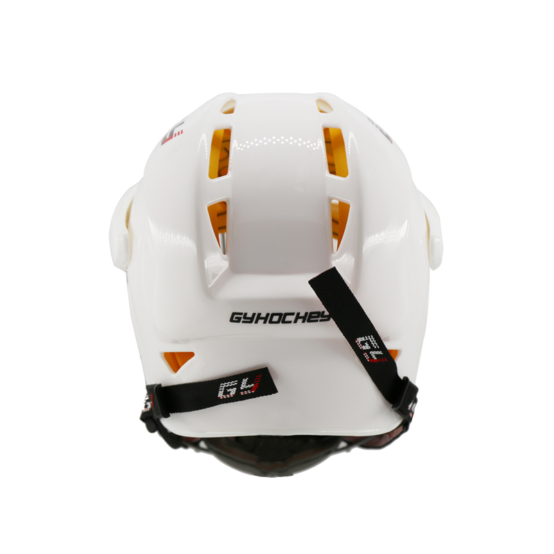 Casco de hockey sobre hielo mediano y cómodo para cabeza redonda