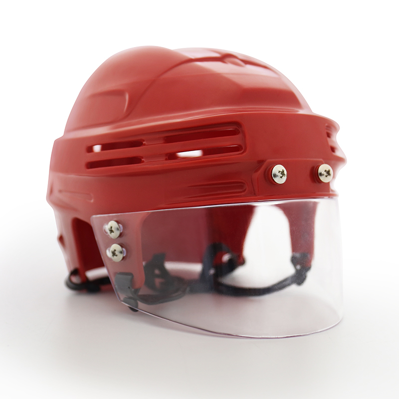 Combo de mini casco de hockey sobre hielo con pantalla personalizada y visera