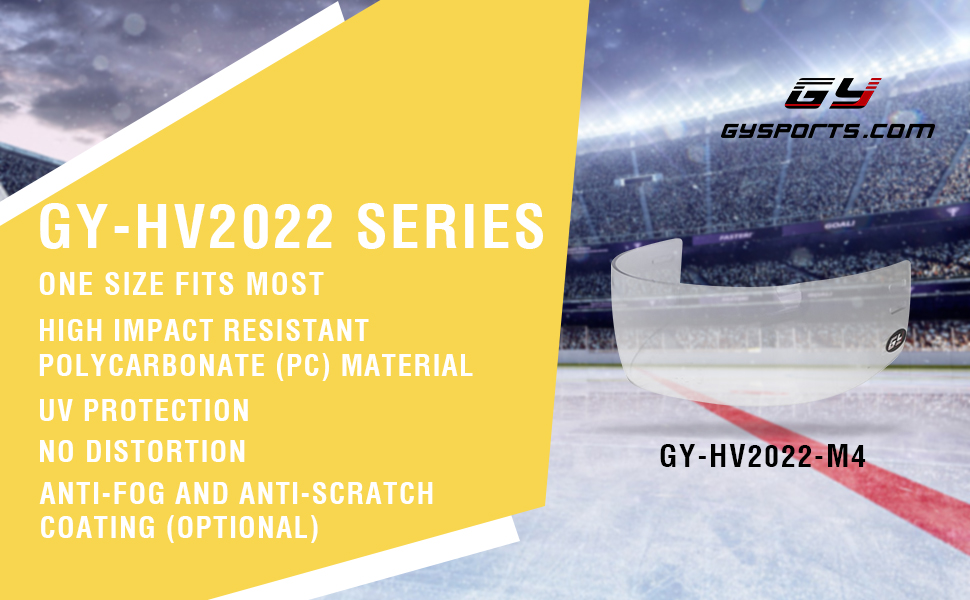 Visera de hockey sobre hielo Serie GY-HV2022