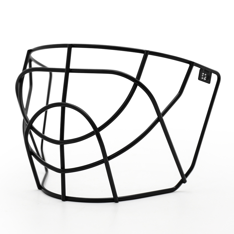 Reemplazo de jaula de acero para casco de portero de hockey, ojo de gato negro