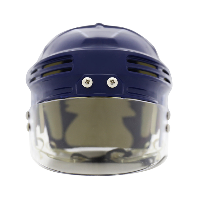 Combo de mini casco de hockey sobre hielo con pantalla personalizada y visera