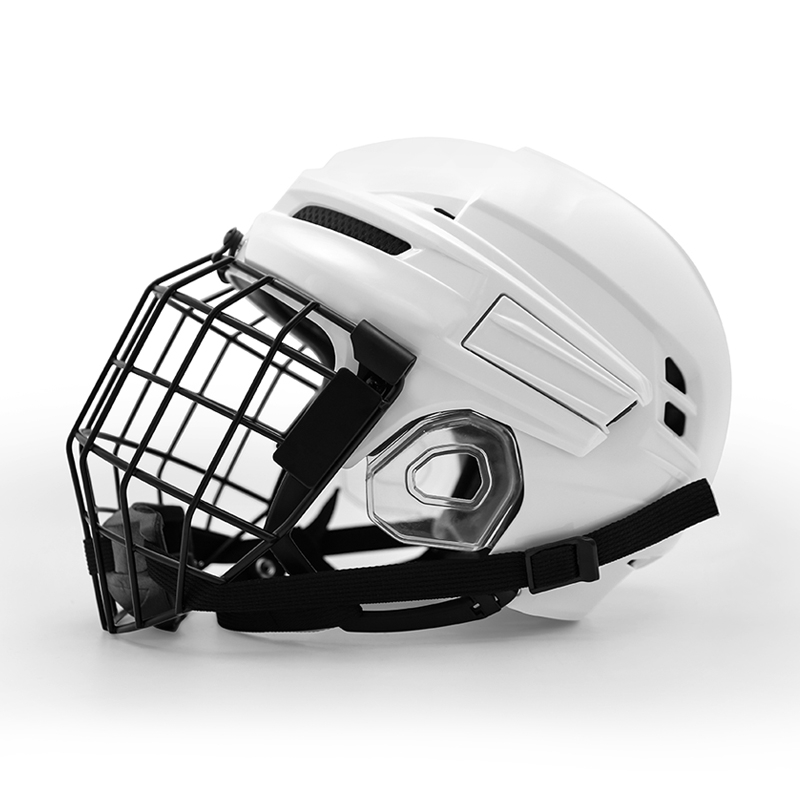 Casco de hockey sobre hielo profesional para adultos personalizado con jaula