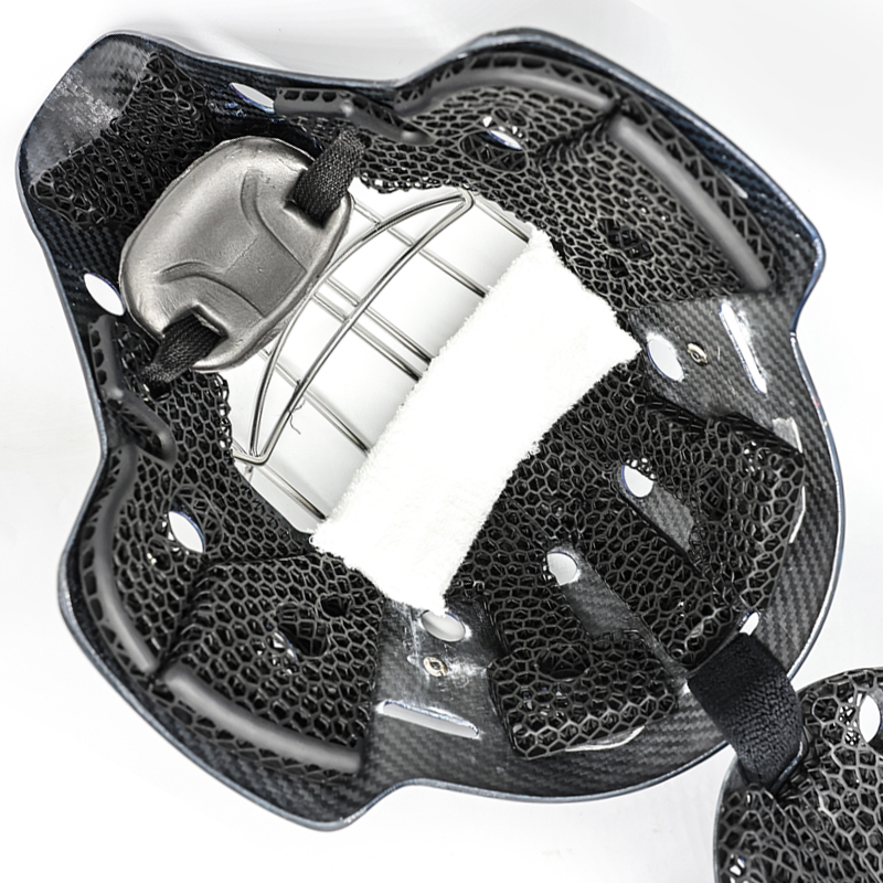 Casco de portero de hockey de hielo de hicaje de hielo de adultos con línea de hielo personalizada para adultos