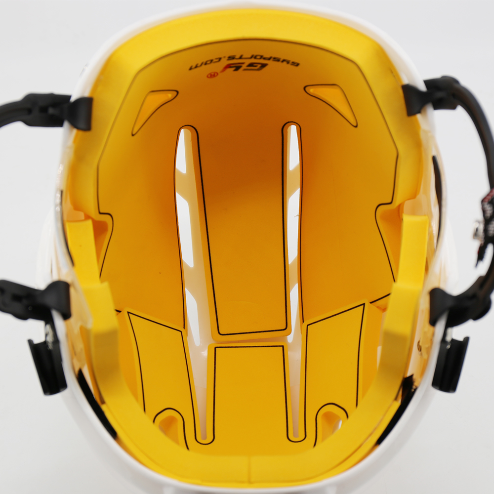Casco de hockey sobre hielo medio cómodo para cabeza redonda