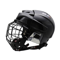 Casco de hockey sobre hielo con protección para la cabeza ajustable mediano
