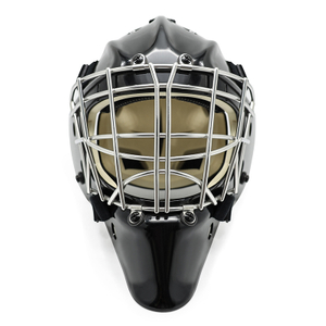 Cabezal de acero blanco protector contra el portero de hockey sobre hielo