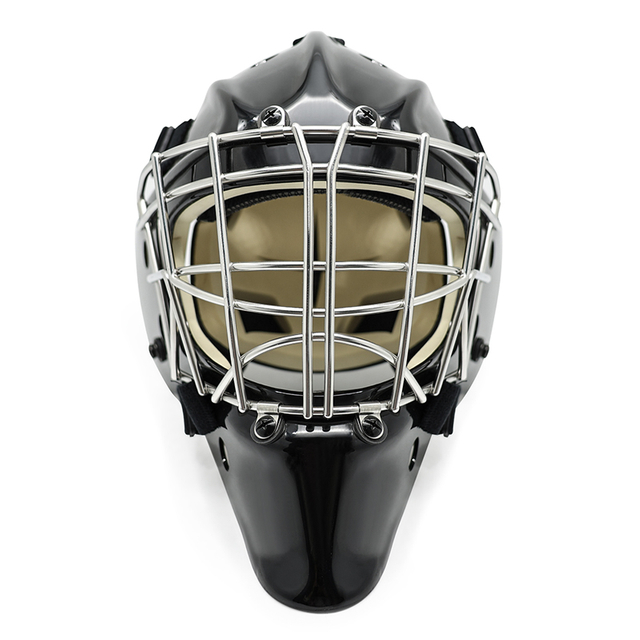 Cabezal de acero blanco protector contra el portero de hockey sobre hielo