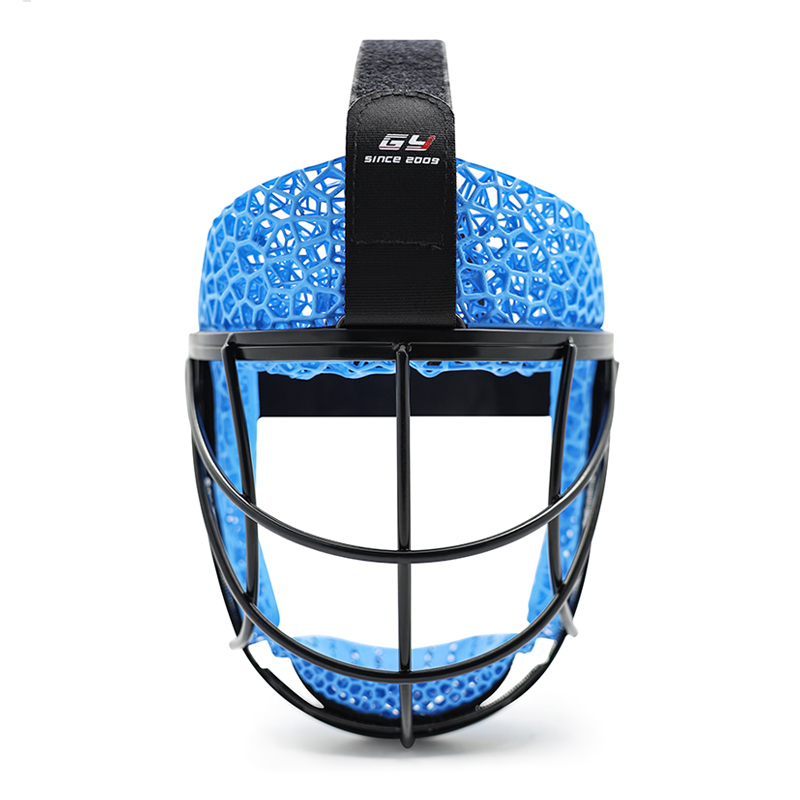 Máscara de esquina defensiva de hockey de hockey de metal de espuma impresa 3D personalizada