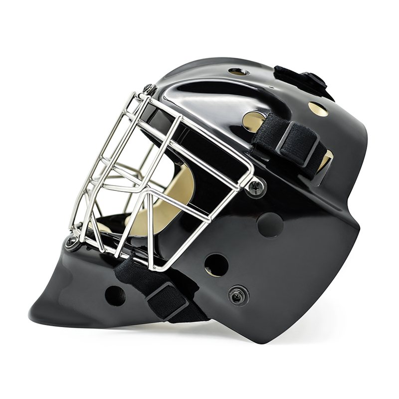 Cabezal de acero blanco protector contra el portero de hockey sobre hielo