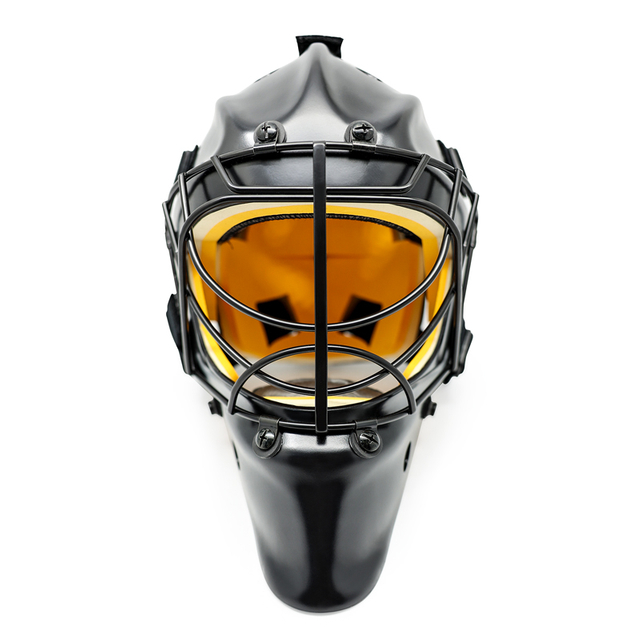 Casco de portero de hockey de campo personalizado de acero inoxidable