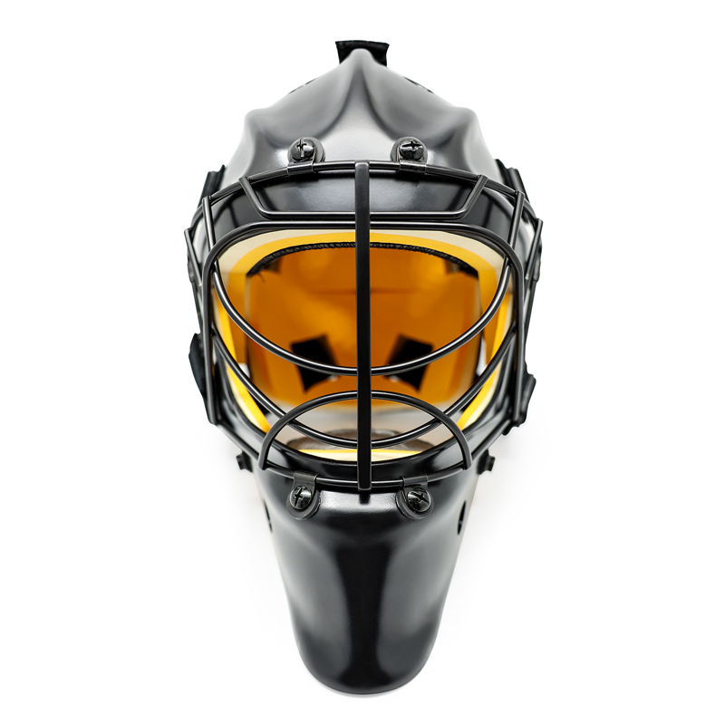 Casco de portero de hockey de campo personalizado de acero inoxidable