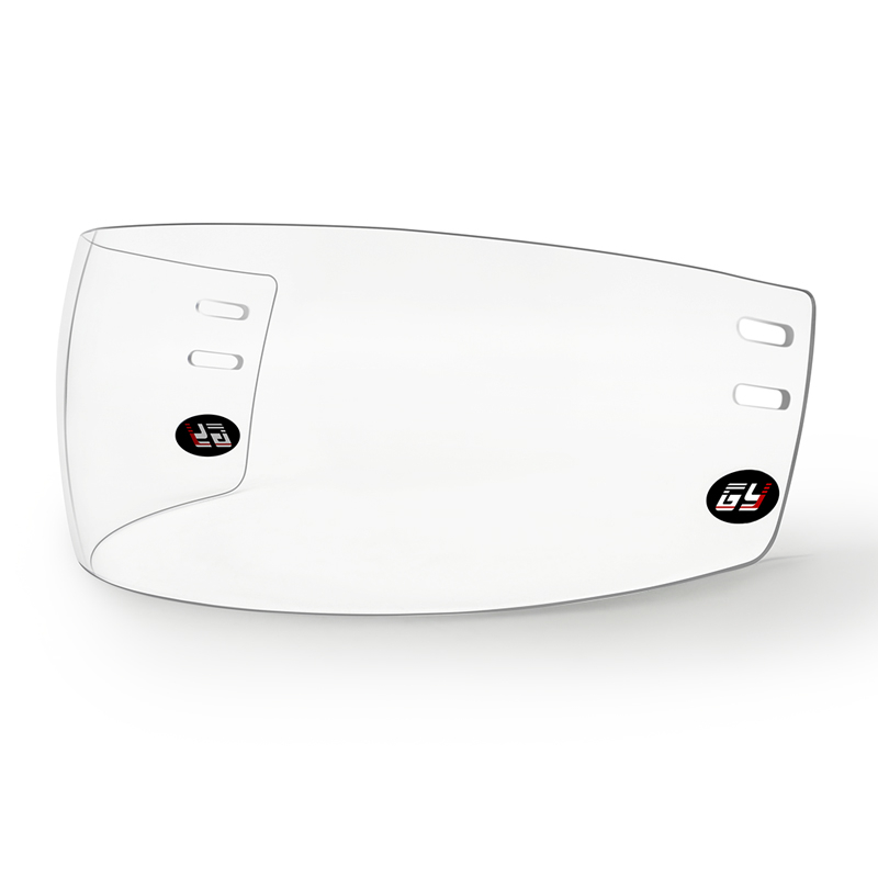 Visera de hockey sobre hielo de alta definición, antivaho, resistente a los arañazos