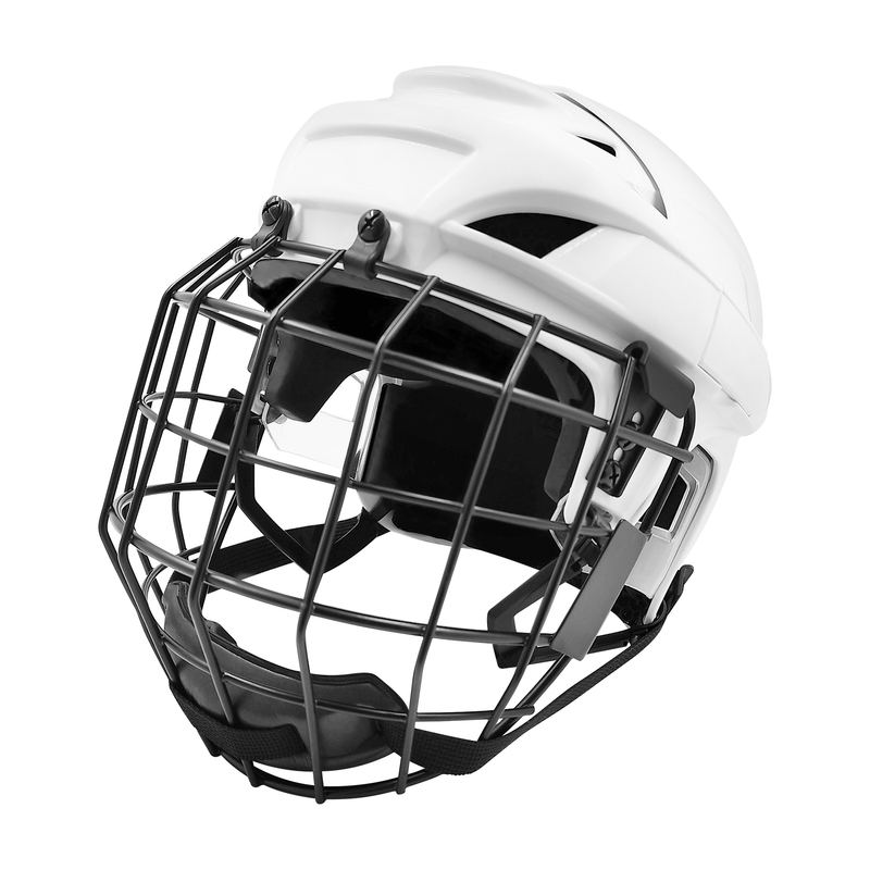 Casco de hockey sobre hielo con protección para la cabeza ajustable mediano