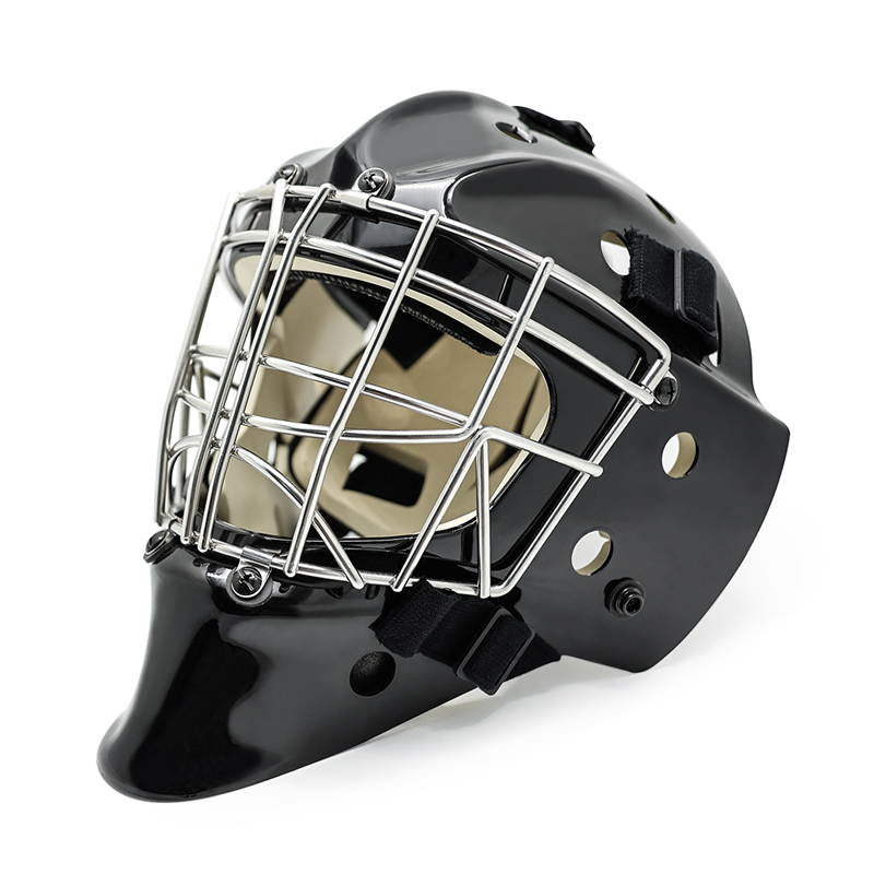 Cabezal de acero blanco protector contra el portero de hockey sobre hielo