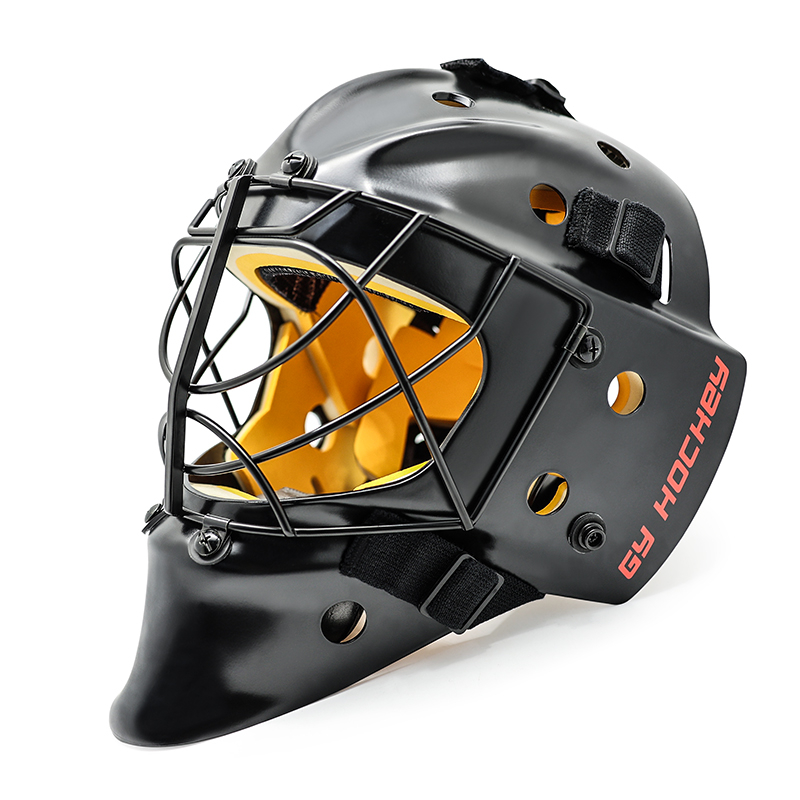 Casco de portero de hockey de campo personalizado de acero inoxidable