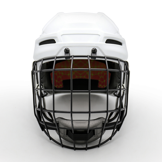 Casco de hockey sobre hielo profesional para adultos personalizado con jaula