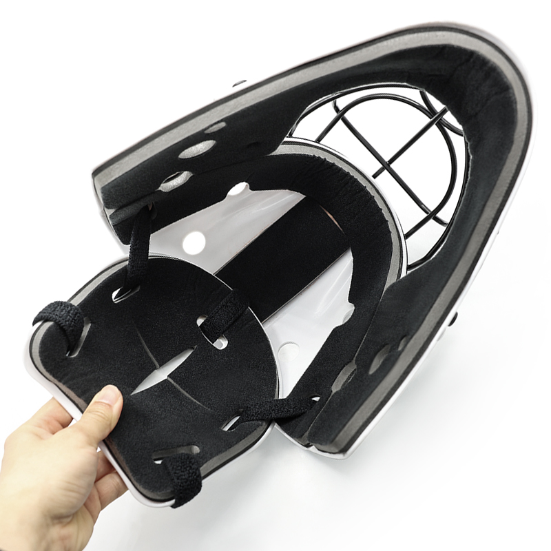 Casco de portero de hockey sobre césped juvenil de protección de alto impacto