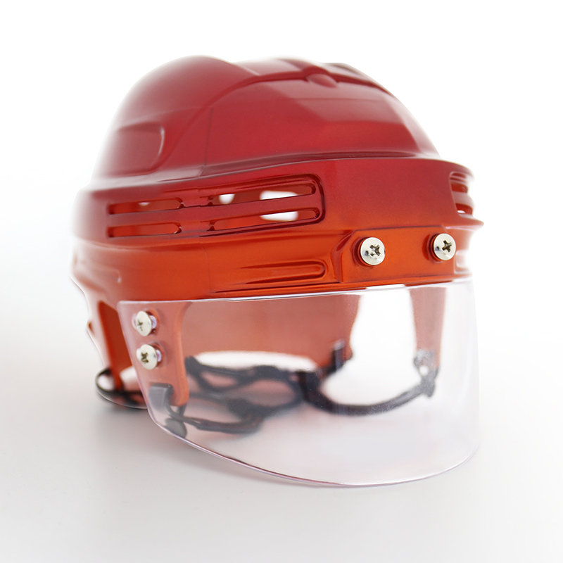 Colección Mini Casco de Hockey sobre Hielo Cromado Réplica con Visera