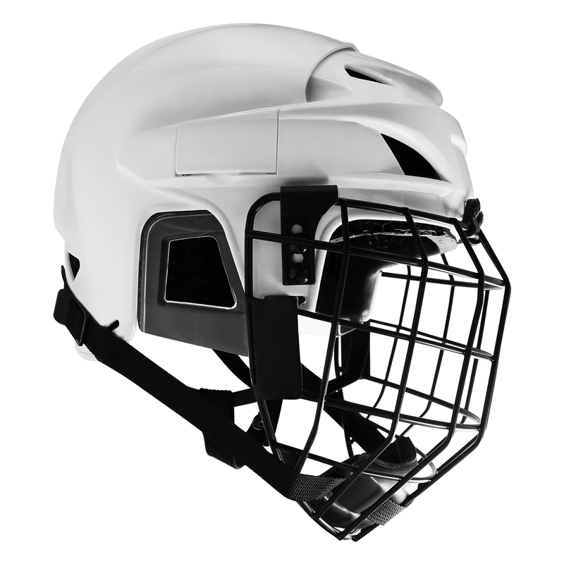 Casco de hockey sobre hielo con protección para la cabeza ajustable mediano