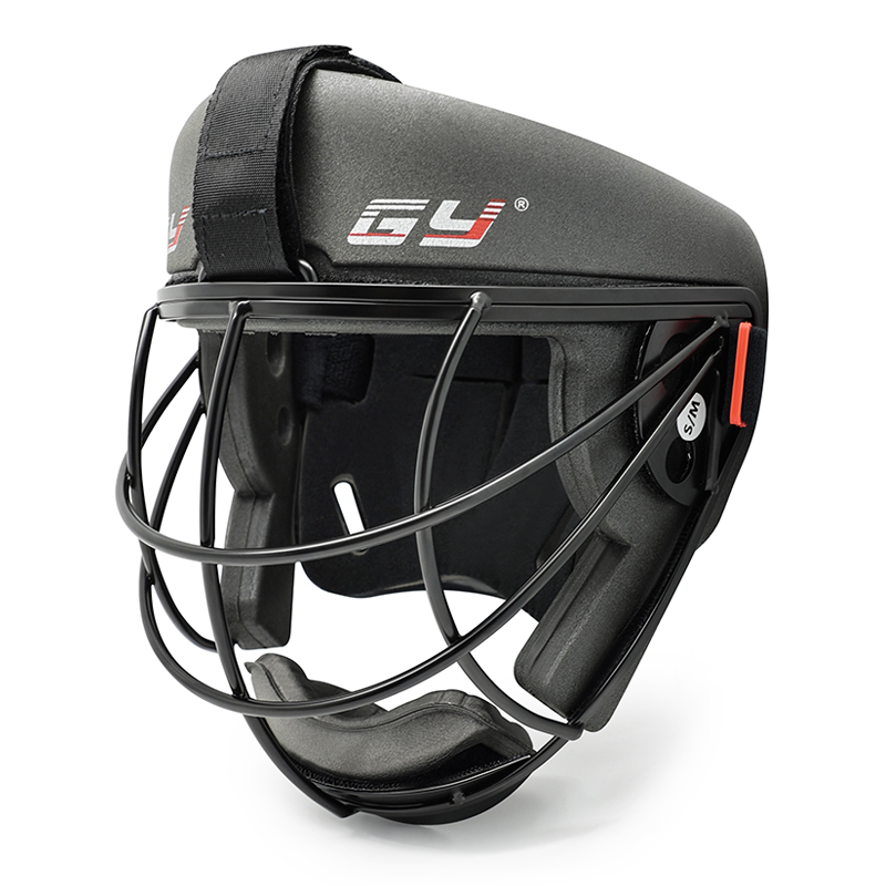 Máscara facial de hockey sobre césped de seguridad premium con placa posterior