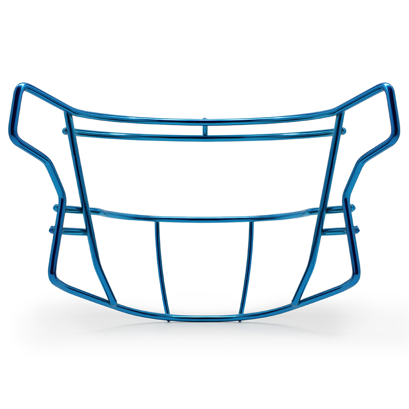 Mascarilla de fútbol americano cromada de acero de alta resistencia OEM