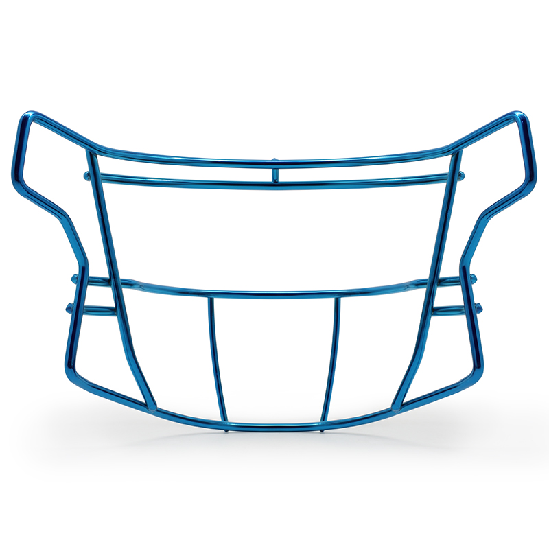 Mascarilla de fútbol americano cromada de acero de alta resistencia OEM
