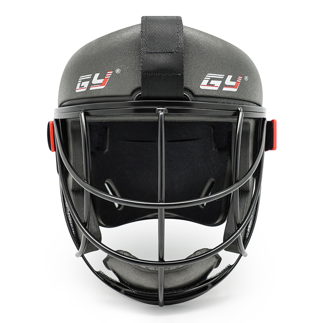 Máscara facial de hockey sobre césped de seguridad premium con placa posterior