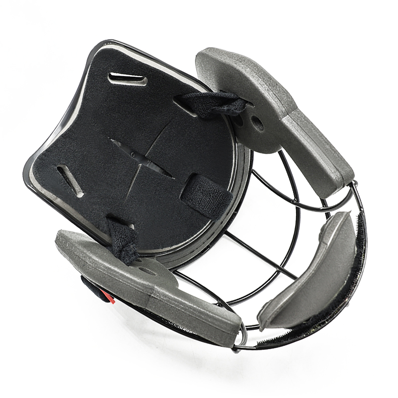 Máscara facial de hockey sobre césped de seguridad premium con placa posterior