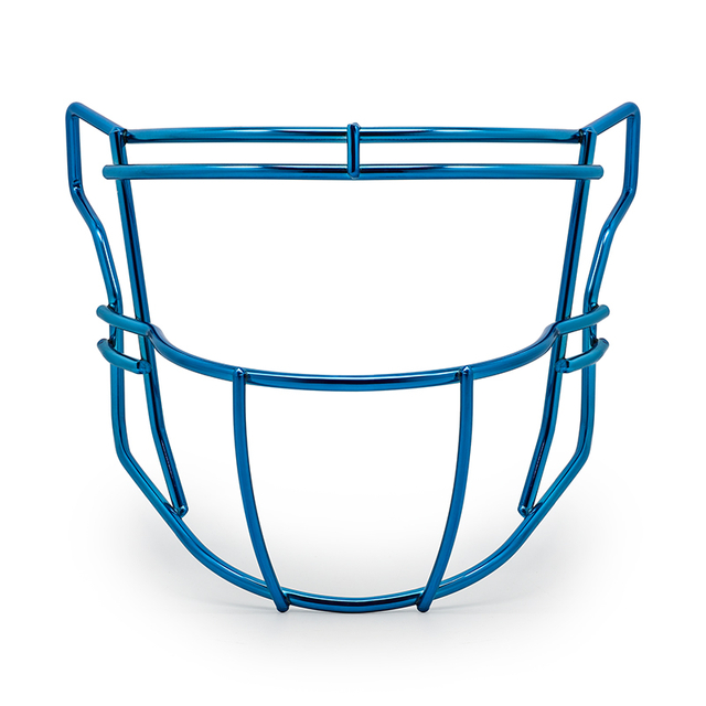 Mascarilla de fútbol americano cromada de acero de alta resistencia OEM